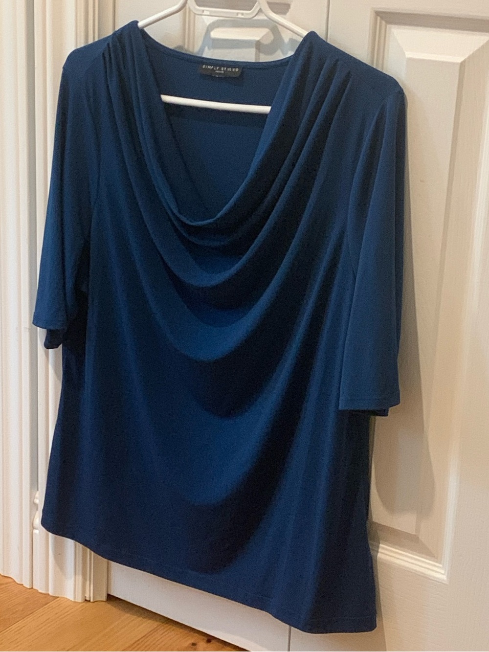 PICK ANY 3 ITEMS FOR $10 - Simply Styled Draped Teal Blue Top